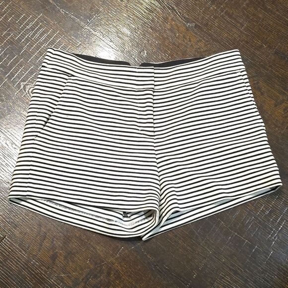 BCBG Max Azria Black White Striped Shorts - Picture 5 of 15